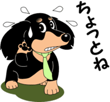 Miniature dachshund couple sticker #9118577