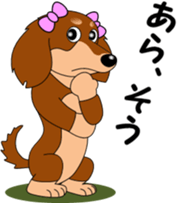 Miniature dachshund couple sticker #9118582