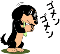 Miniature dachshund couple sticker #9118584