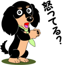 Miniature dachshund couple sticker #9118585