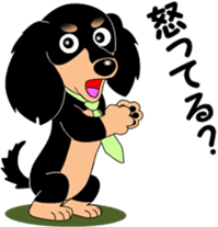 Miniature dachshund couple sticker #9118585