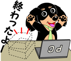 Miniature dachshund couple sticker #9118588