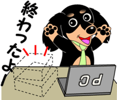 Miniature dachshund couple sticker #9118588