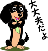 Miniature dachshund couple sticker #9118593