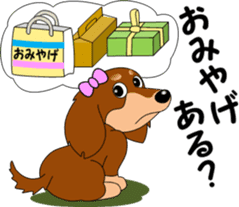 Miniature dachshund couple sticker #9118596