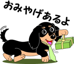 Miniature dachshund couple sticker #9118597