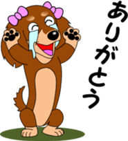 Miniature dachshund couple sticker #9118598