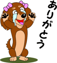 Miniature dachshund couple sticker #9118598