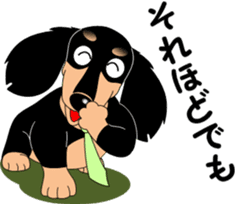 Miniature dachshund couple sticker #9118599