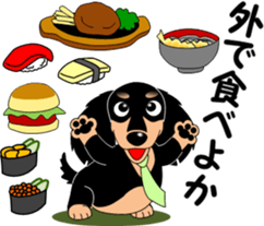 Miniature dachshund couple sticker #9118601