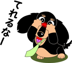 Miniature dachshund couple sticker #9118603