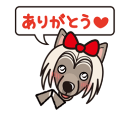 iinu - Chinese Crested Dog sticker #9119251