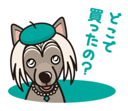 iinu - Chinese Crested Dog sticker #9119258