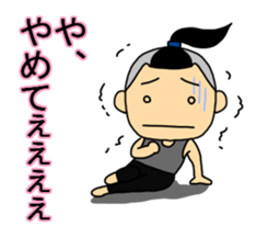 Topknot man3 sticker #9119552