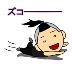 Topknot man3 sticker #9119556