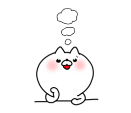 The smile of cat sticker #9119591