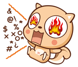 Squirrel A sticker #9120375