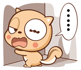 Squirrel A sticker #9120381