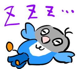 Blue button parakeets Sticker sticker #9121133