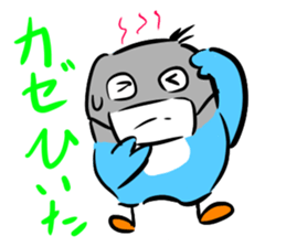 Blue button parakeets Sticker sticker #9121148