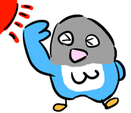 Blue button parakeets Sticker sticker #9121152