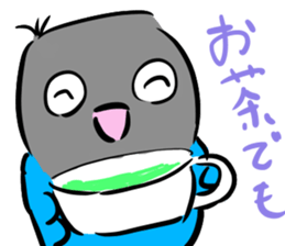 Blue button parakeets Sticker sticker #9121154