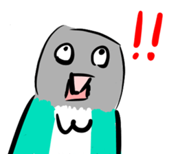 Blue button parakeets Sticker sticker #9121165