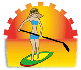 Stand Up Paddle(SUP)Life2(Xmas &NewYear) sticker #9121263