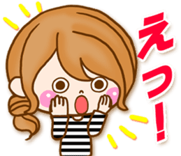 Adult girl [usable] Honorific expression sticker #9121943