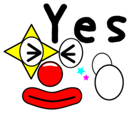 Big countenance and message(Red nose) sticker #9122053