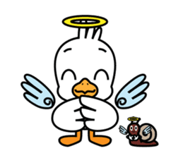 Seagull and the Snail sticker #9122290