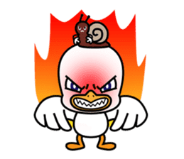 Seagull and the Snail sticker #9122291