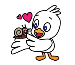 Seagull and the Snail sticker #9122293