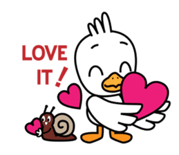 Seagull and the Snail sticker #9122297