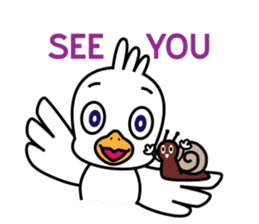 Seagull and the Snail sticker #9122301