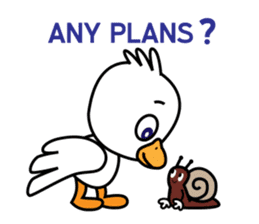 Seagull and the Snail sticker #9122303