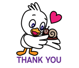 Seagull and the Snail sticker #9122307