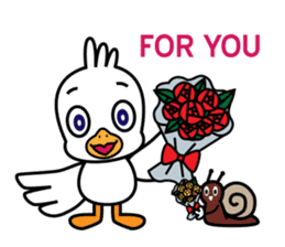 Seagull and the Snail sticker #9122308