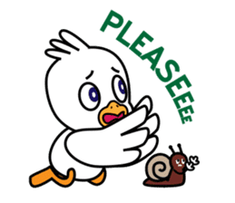 Seagull and the Snail sticker #9122309