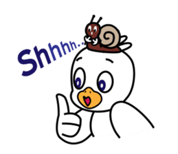 Seagull and the Snail sticker #9122313