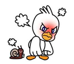 Seagull and the Snail sticker #9122317