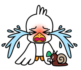 Seagull and the Snail sticker #9122318