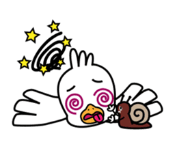 Seagull and the Snail sticker #9122320