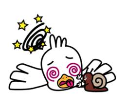 Seagull and the Snail sticker #9122320