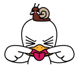 Seagull and the Snail sticker #9122322