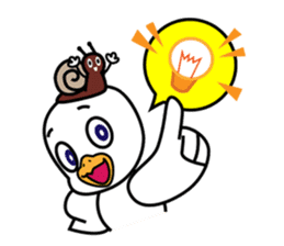 Seagull and the Snail sticker #9122325