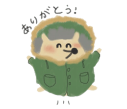 potter of the hedgehog [winter version] sticker #9122410