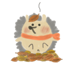 potter of the hedgehog [winter version] sticker #9122411