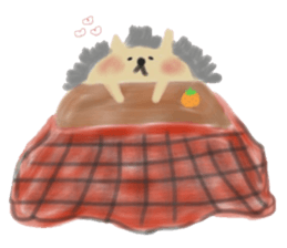 potter of the hedgehog [winter version] sticker #9122413