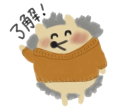 potter of the hedgehog [winter version] sticker #9122415